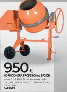 BigMat Hormigonera profesional bp200d oferta
