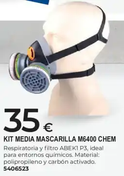 BigMat Kit media mascarilla m6400 chem oferta
