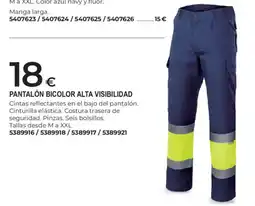 BigMat Pantalón bicolor alta visibilidad oferta