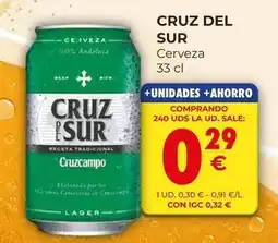 CashDiplo Cruz del sur - cerveza oferta