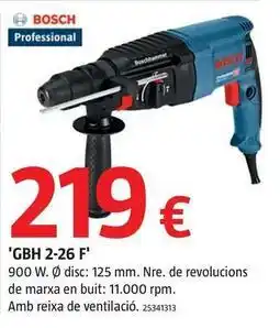 Bauhaus Bosch - martillo combinado electrico gbh 2-26 f oferta