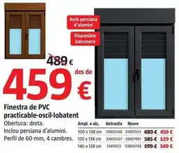 Bauhaus Ventana de pvc practicable oscilobatiente oferta