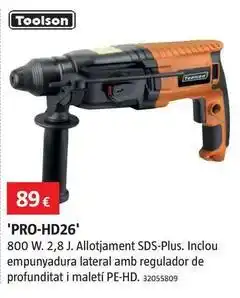 Bauhaus Toolson - martillo combinado electrico pro-hd26 oferta