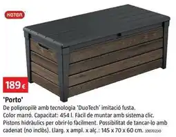 Bauhaus Keter - baúle de exterior porto oferta