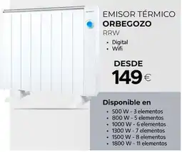 Tien 21 Orbegozo - emisor térmico oferta