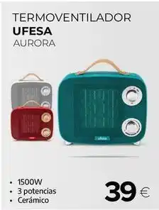 Ufesa - termoventilador aurora