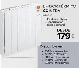 Tien 21 Cointra - emisor térmico oferta