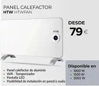 Htw - panel calefactor htw htwpan