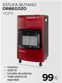 Tien 21 Orbegozo - estufa butano hce74 oferta