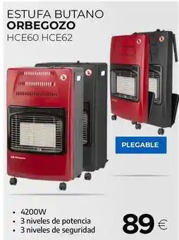 Tien 21 Orbegozo - estufa butano hce60 hce62 oferta