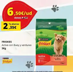 Supermercados Tu Alteza Friskies - active con buey y verduras oferta