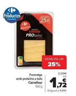 Andorra 2000 Carrefour - formatge amb proteina a talls oferta