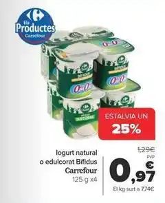 Andorra 2000 Carrefour - iogurt natural o edulcorat bifidus oferta