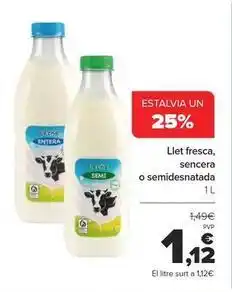 Andorra 2000 Llet fresca, sencera o semidesnatada oferta
