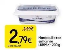Dialprix Lurpak - mantequilla con sal tarrina oferta