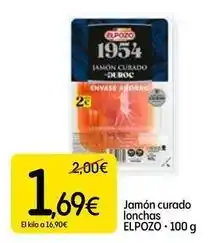 Dialprix Elpozo - jamon curado lonchas oferta