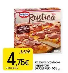 Dialprix Dr oetker - pizza rustica doble pepperoni oferta