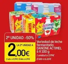 Dialprix Actimel - variedad de leche fermentada oferta