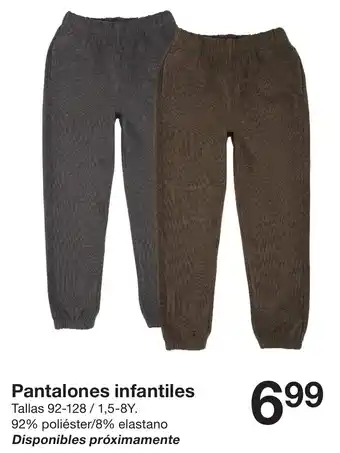 Pantalones infantiles