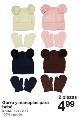 Zeeman Gorro y manoplas para bebé oferta