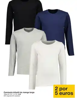 Zeeman Camiseta infantil de manga larga oferta