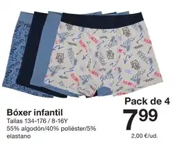 Zeeman Bóxer infantil oferta
