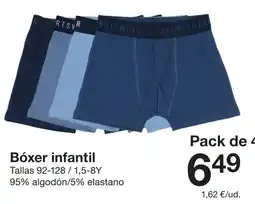 Zeeman Sportswea bóxer infantil oferta