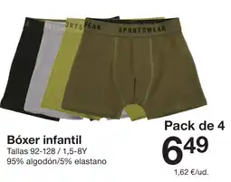 Zeeman Sportswear bóxer infantil oferta