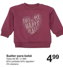 Zeeman Suéter para bebé oferta
