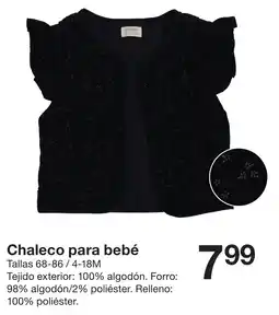 Zeeman Jeesman chaleco para bebé oferta