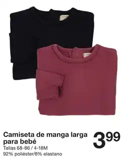 Zeeman Zeeman camiseta de manga larga para bebé oferta