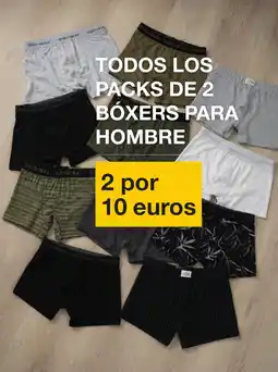 Zeeman Todos los packs de 2 bóxers para hombre oferta