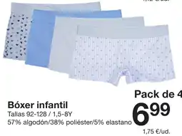Zeeman Bóxer infantil oferta