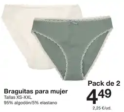 Zeeman Braguitas para mujer oferta