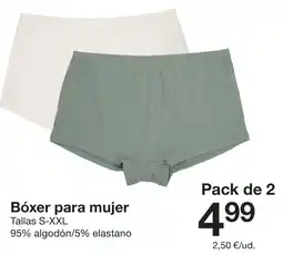 Zeeman Bóxer para mujer oferta