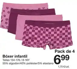 Zeeman Bóxer infantil oferta