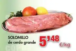 Congelados Copos Solomillo de cerdo grande oferta