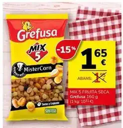 Supermercados Charter Grefusa - mix 5 fruita seca oferta