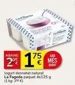 Supermercados Charter La fageda - logurt desnatat natural oferta