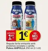 Supermercados Charter Puleva - beguda làctia enriguda amb proteines xocolata o vainilla oferta