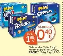 Supermercados Charter Lu - galetes mini chips ahoy! mini principe o mini oreo paquet oferta