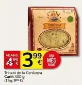 Supermercados Charter Carlit - trinxat de la cerdanya oferta