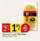 Supermercados Charter Tiger khan - fideus per a wok oferta