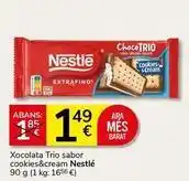 Supermercados Charter Nestlé - xocolata trio sabor cookies&cream oferta