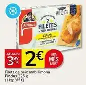 Supermercados Charter Findus - filets de peix amb llimona oferta