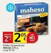 Supermercados Charter Maheso - rotlles de primavera oferta