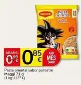 Supermercados Charter Maggi - pasta oriental sabor pollastre oferta