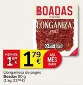 Supermercados Charter Boadas - llonganissa de pagès oferta