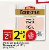 Supermercados Charter Argal - pit de gall dindi 95% carn bonnatur oferta