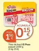 Supermercados Charter Elpozo - tires de baco oferta
